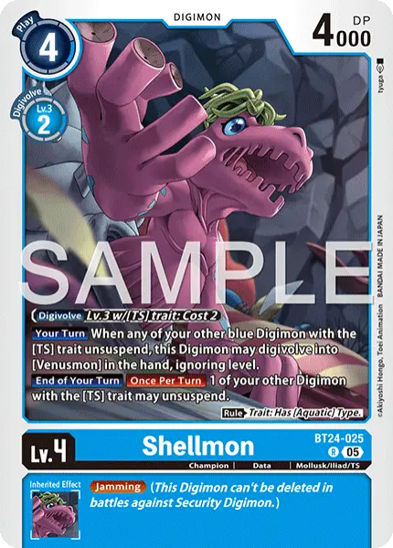 Digimon TCG Card 'BT24-025' 'Shellmon'