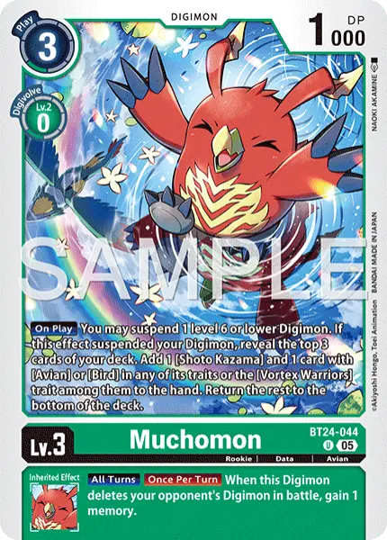 Digimon TCG Card 'BT24-044' 'Muchomon'