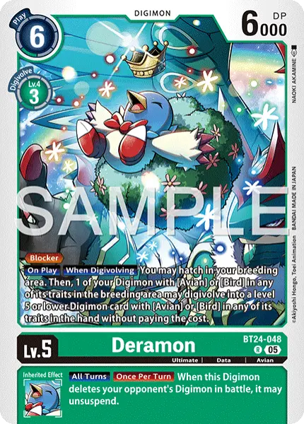 Digimon TCG Card 'BT24-048' 'Deramon'
