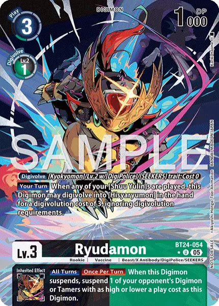 Digimon TCG Card 'BT24-054_P1' 'Ryudamon'