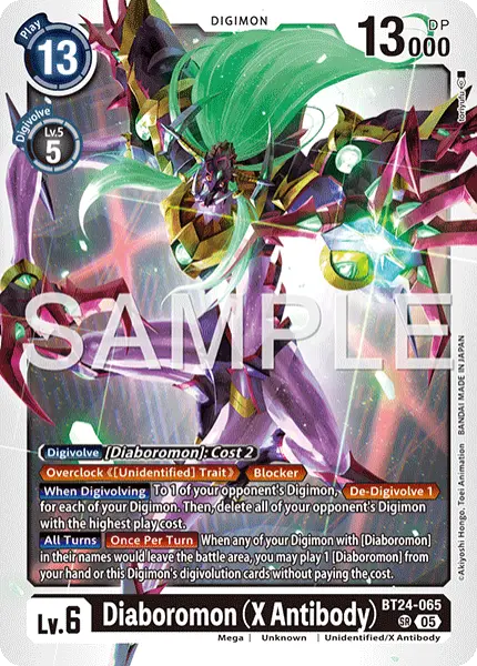 Deck BT24 Diaboromon with preview of card BT24-065