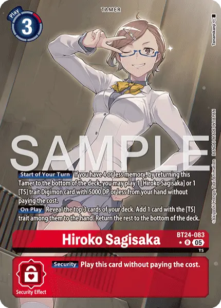 Digimon TCG Card 'BT24-083_P1' 'Hiroko Sagisaka'