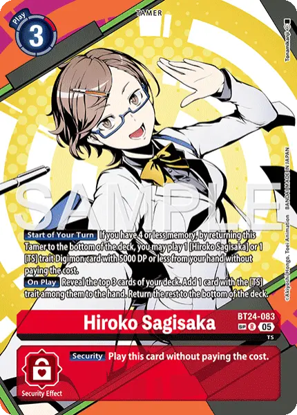 Digimon TCG Card 'BT24-083_P2' 'Hiroko Sagisaka'