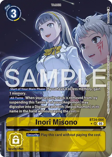Digimon TCG Card 'BT24-084_P1' 'Inori Misono'