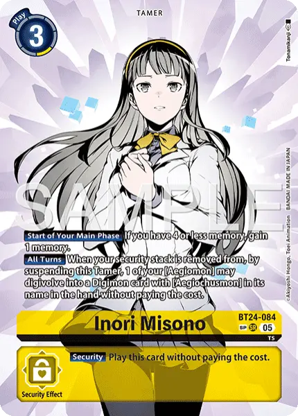 Digimon TCG Card 'BT24-084_P2' 'Inori Misono'