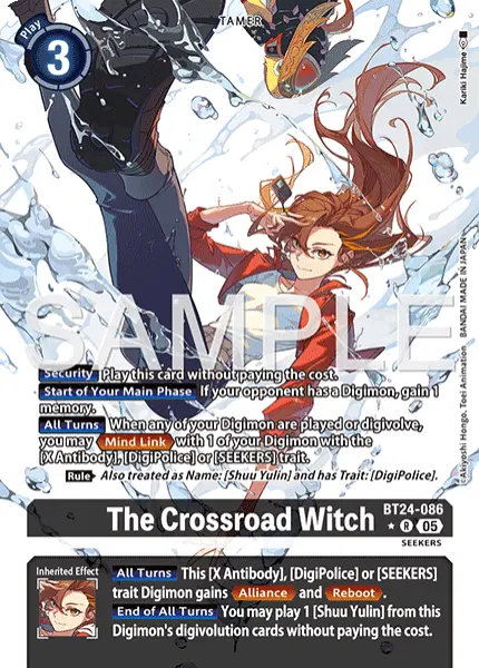 Digimon TCG Card 'BT24-086_P1' 'The Crossroad Witch'