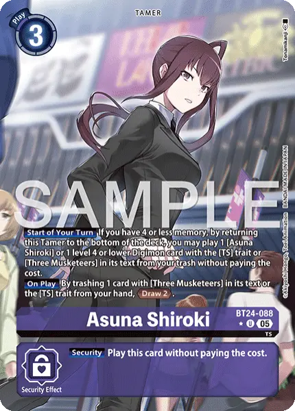 Digimon TCG Card 'BT24-088_P1' 'Asuna Shiroki'