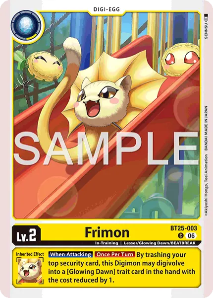 Digimon TCG Card 'BT25-003' 'Frimon'