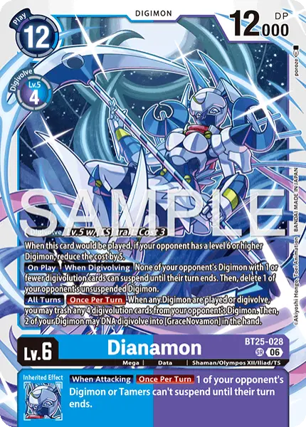 Digimon TCG Card 'BT25-028' 'Dianamon'