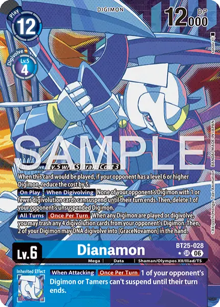 Digimon TCG Card 'BT25-028_P1' 'Dianamon'
