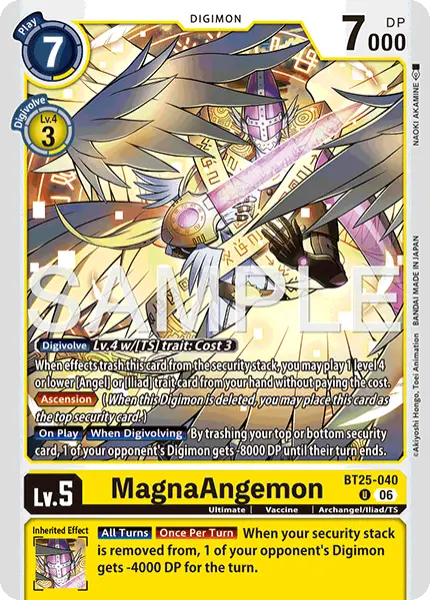 Digimon TCG Card 'BT25-040' 'MagnaAngemon'