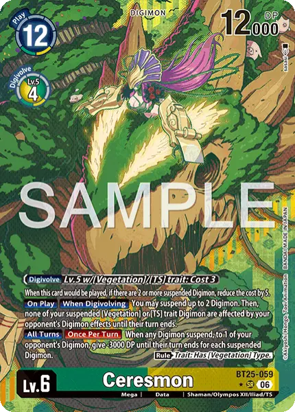 Digimon TCG Card 'BT25-059_P1' 'Ceresmon'