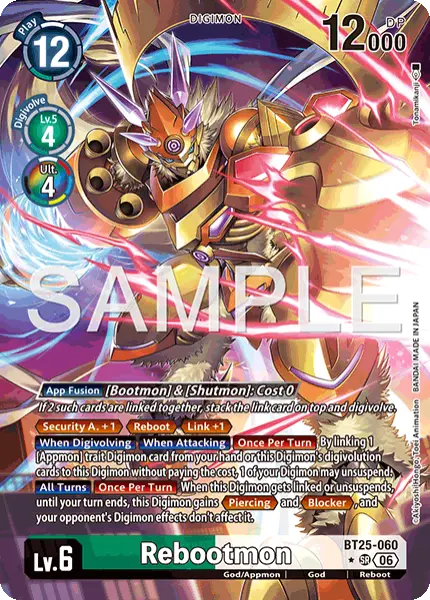 Digimon TCG Card 'BT25-060_P1' 'Rebootmon'