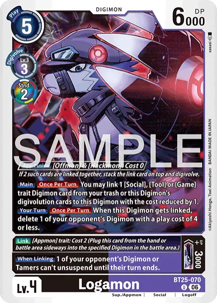 Digimon TCG Card 'BT25-070' 'Logamon'