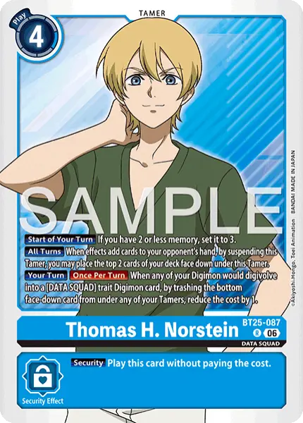 Digimon TCG Card 'BT25-087' 'Thomas H. Norstein'