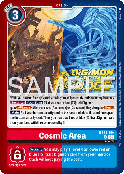 Digimon TCG Card 'BT25-094_P1' 'Cosmic Area'