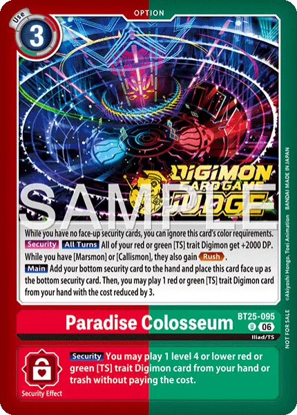 Digimon TCG Card 'BT25-095_P1' 'Paradise Colosseum'