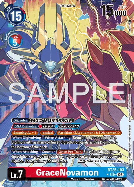 Digimon TCG Card 'BT25-103_P1' 'GraceNovamon'