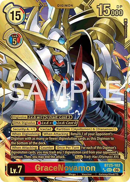 Digimon TCG Card 'BT25-103_P2' 'GraceNovamon'