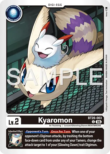 Digimon TCG Card 'BT26-003' 'Kyaromon'