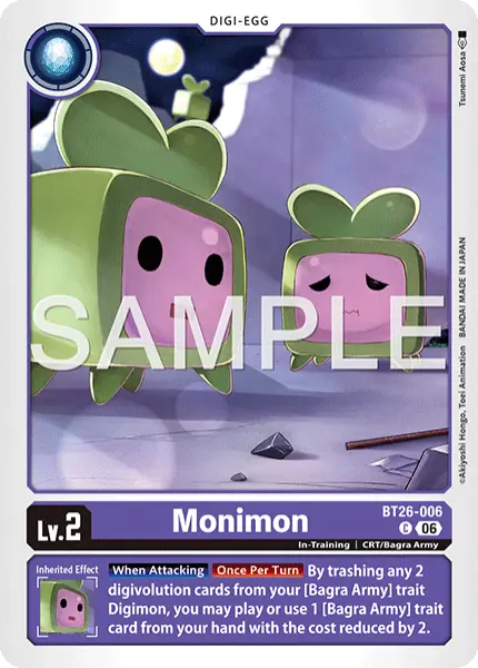 Digimon TCG Card 'BT26-006' 'Monimon'