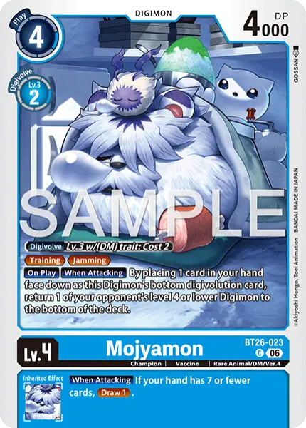 Digimon TCG Card 'BT26-023' 'Mojyamon'