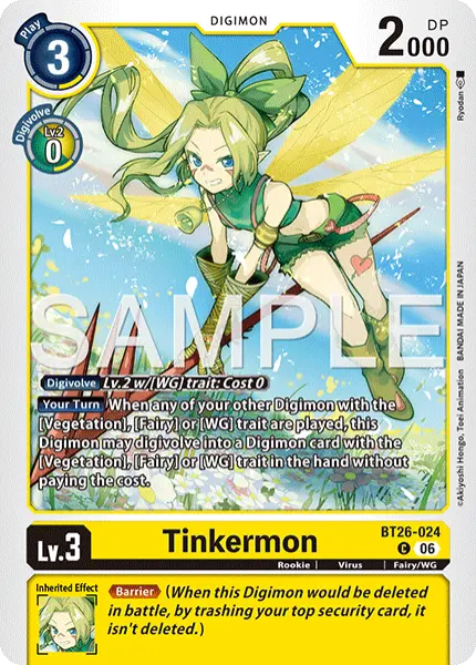 Digimon TCG Card 'BT26-024' 'Tinkermon'