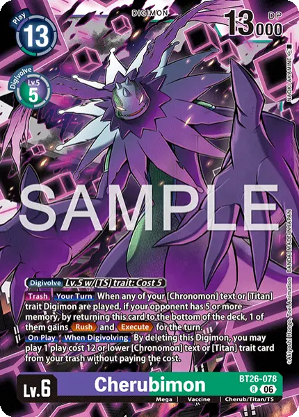 Digimon TCG Card 'BT26-078' 'Cherubimon'