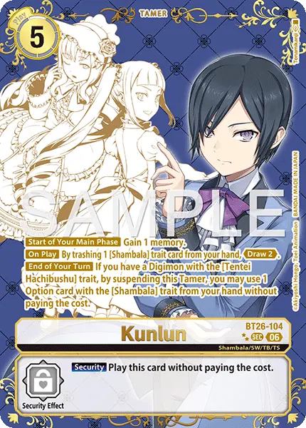 Digimon TCG Card 'BT26-104_P2' 'Kunlun'
