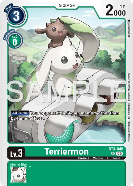 Digimon TCG Card 'BT3-046_P6' 'Terriermon'
