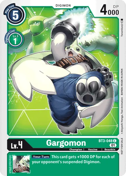 Digimon TCG Card 'BT3-048_P1' 'Gargomon'
