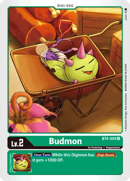 Digimon TCG Card 'BT4-004' 'Budmon'