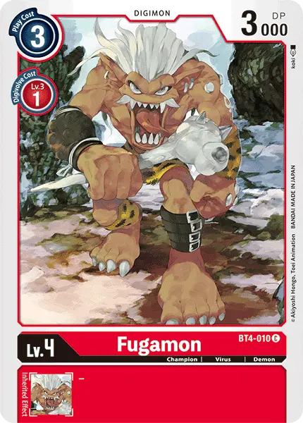 Digimon TCG Card 'BT4-010' 'Fugamon'