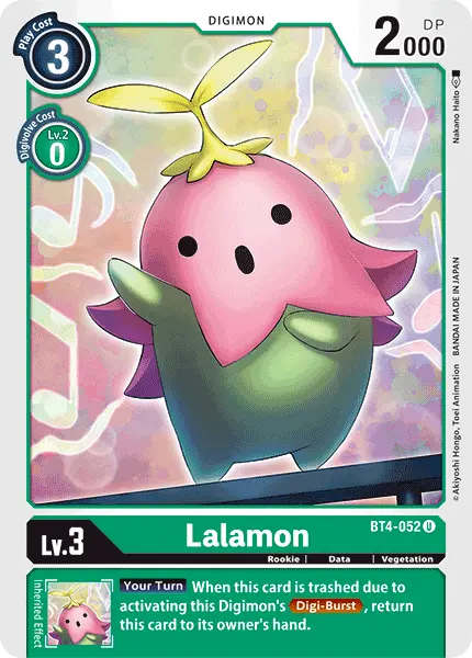Digimon TCG Card 'BT4-052' 'Lalamon'