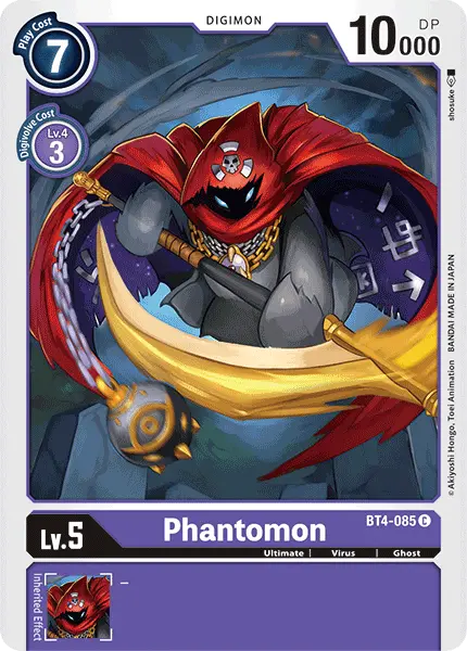 Digimon TCG Card 'BT4-085' 'Phantomon'