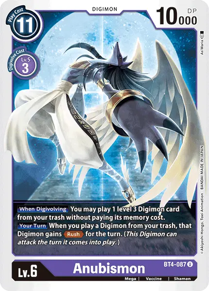 Digimon TCG Card 'BT4-087' 'Anubismon'