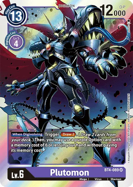 Digimon TCG Card 'BT4-089' 'Plutomon'