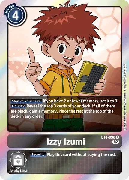 Digimon TCG Card 'BT4-096_P4' 'Izzy Izumi'