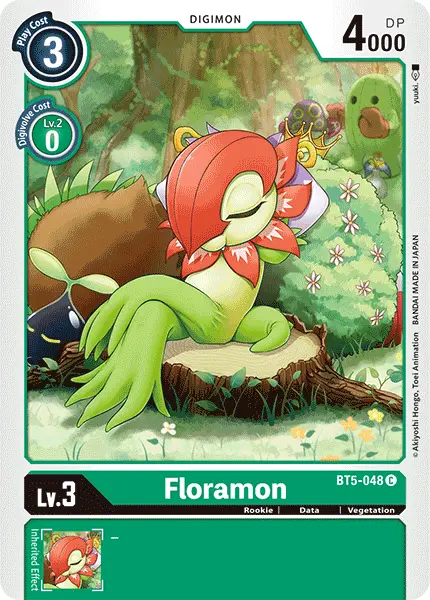 Digimon TCG Card 'BT5-048' 'Floramon'