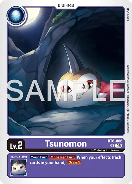 Digimon TCG Card 'BT6-006_P2' 'Tsunomon'