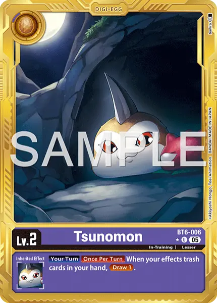 Digimon TCG Card 'BT6-006_P3' 'Tsunomon'