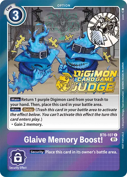 Digimon TCG Card 'BT6-107_P1' 'Glaive Memory Boost'