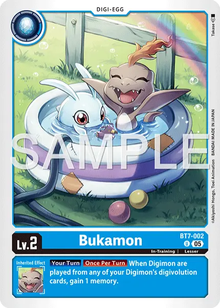 Digimon TCG Card 'BT7-002_P1' 'Bukamon'