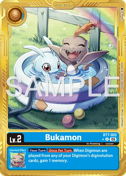 Digimon TCG Card 'BT7-002_P2' 'Bukamon'