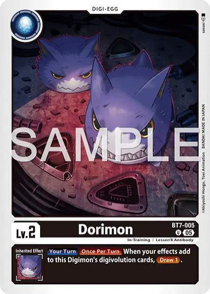 Digimon TCG Card 'BT7-005_P3' 'Dorimon'