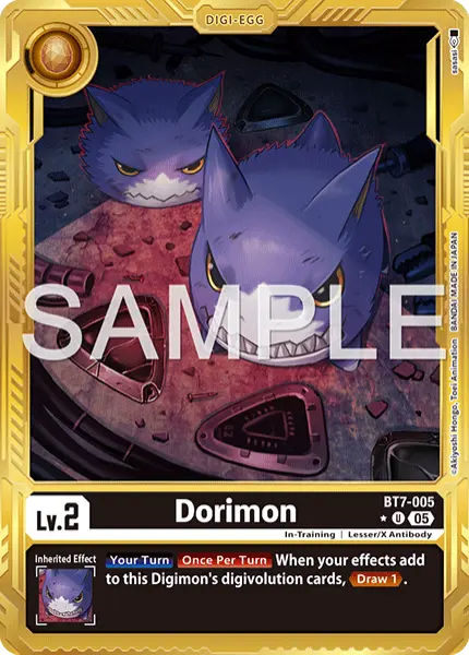 Digimon TCG Card 'BT7-005_P4' 'Dorimon'