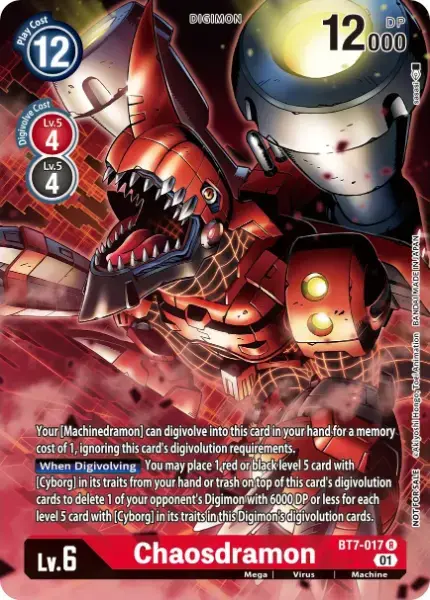 Digimon TCG Card 'BT7-017_P1' 'Chaosdramon'