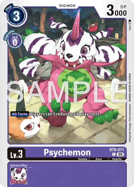 Digimon TCG Card 'BT8-071_P3' 'Psychemon'