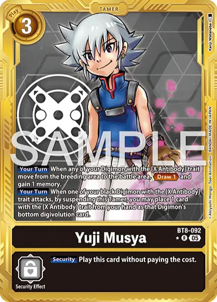Digimon TCG Card 'BT8-092_P3' 'Yuji Musya'