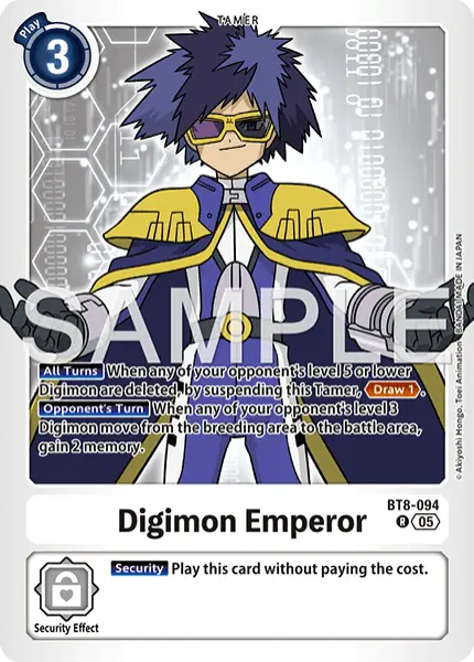 Digimon TCG Card 'BT8-094_P3' 'Digimon Emperor'